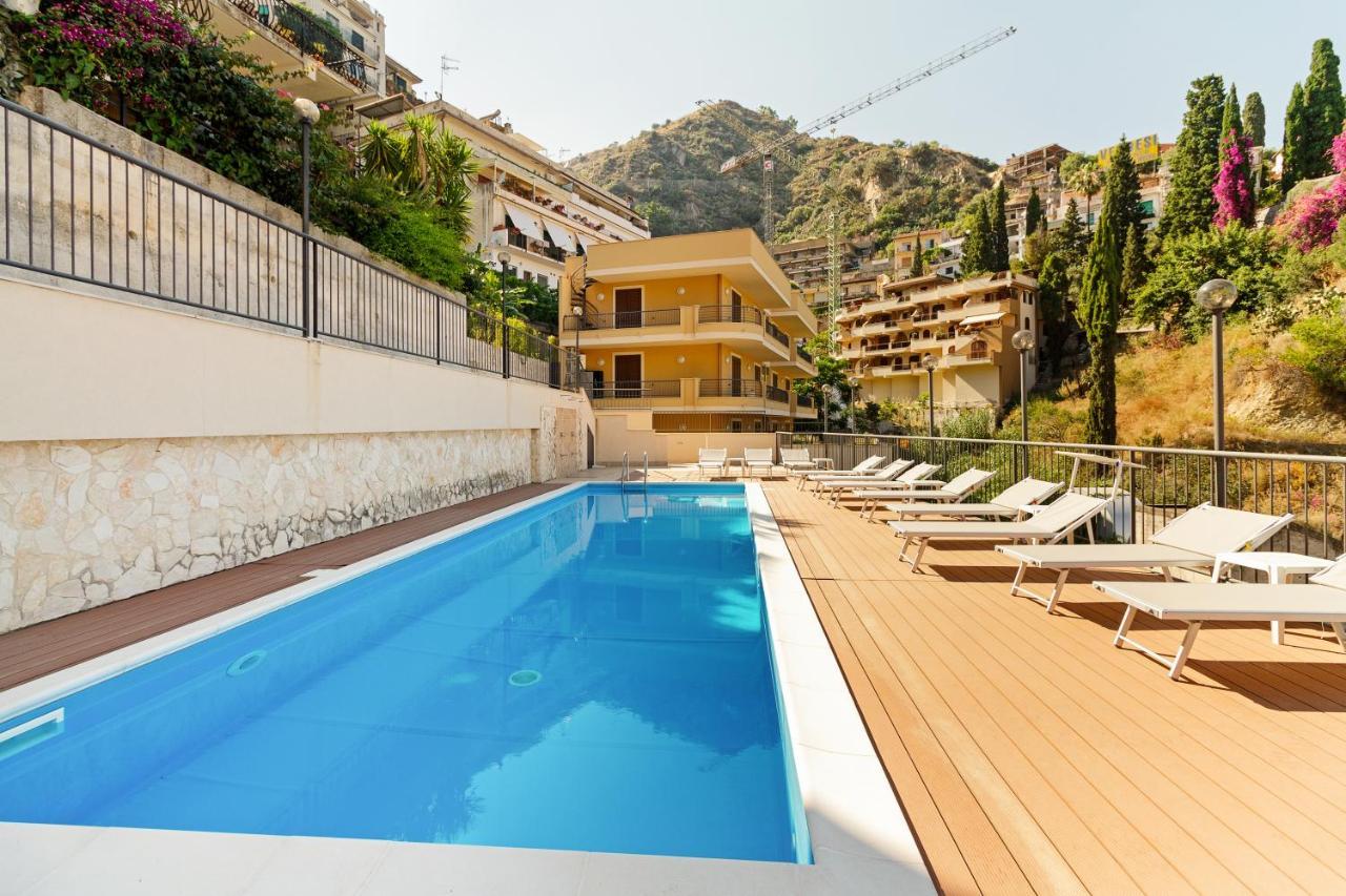 Calipso Big Apt With Sea View, Parking & Pool Taormina Exterior photo